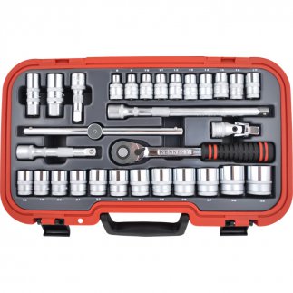METRIKUS DUGÓKULCS KÉSZLET 1/2" MEGHAJTÓVAL (30 DB-OS) 