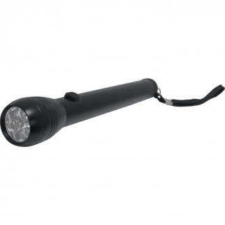 6 LED SZUPER FÉNYES FEKETE HÁZAS LÁMPA 2XAA