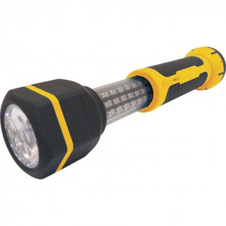 30+6 LED-ES ÚJRATÖLTHETŐ MUNKALÁMPA ÁS ZSEBLÁMPA- ELRW306