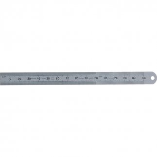 150MM FLEXIBILIS ROZSDAMENTES VONALZÓ LEKEREKÍTETT VÉGGEL