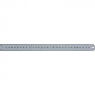300MM/12" FLEXIBILIS ROZSDAMENTES VONALZÓ LEKEREKÍTETT VÉGGEL