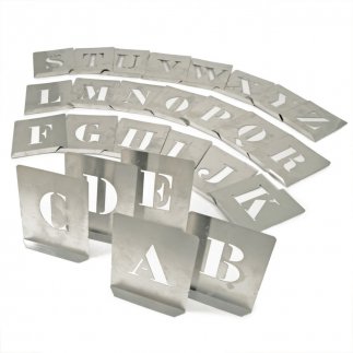 100MM ACÉL STENCIL BETŰK (26 DB-OS KLT.)