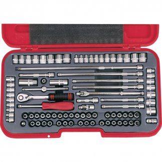 METRIKUS/AF/WHITWORTH DUGÓKULCS KÉSZLET 3/8" MEGHAJTÓVAL 90 DB-OS