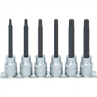 T20-T50 X 95MM TORX FELTŰZHETŐ CSAVARBEHAJTÓ KÉSZLET 3/8" MEGHAJTÓVAL (6 DB-OS)