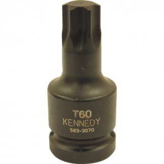 T55 TORX FELTŰZHETŐ ERŐSÍTETT CSAVARBEHAJTÓ 1/2" MEGHAJTÓVAL.