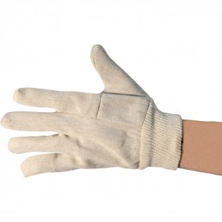 PAMUT VÉDŐKESZTYŰK KÖTÖTT CSUKLÓRÉSSZEL 6OZ (FÉRFI) SZ-10 (PK-12)