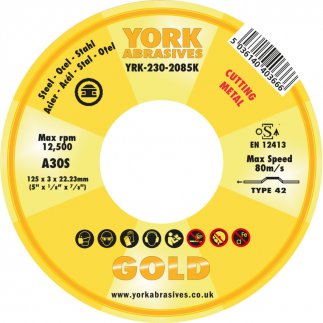 125X3X22.23MM A30S DPC VÁGÓKORONG